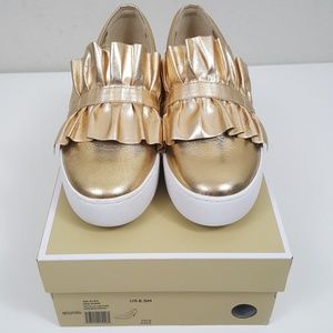 Michael Kors bella slip on pale gold